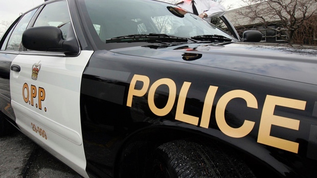 The OPP says a truck travelling southbound on Highway 400 lost a set of wheels that went across the highway into the northbound lanes and struck a vehicle