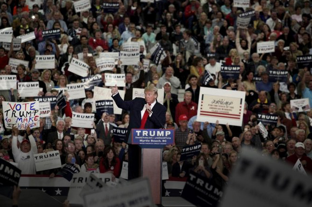 The First Person in Line to Hear Trump in Vermont Is Not a Trump Supporter