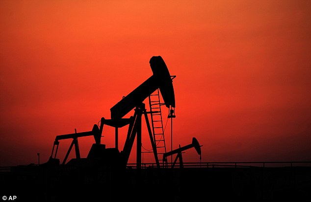 Tumbling The price of Brent crude fell more than 6 per cent to below $35 a barrel