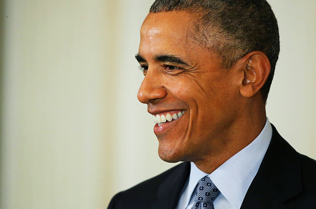 U.S. President Barack Obama in the State Dining Room at the White House Oct. 2 2015 in Washington DC.                  Chip Somodevilla  Getty Images