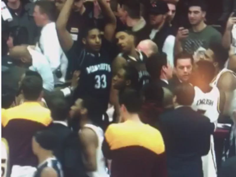 WATCH Slap at Monmouth Iona Game