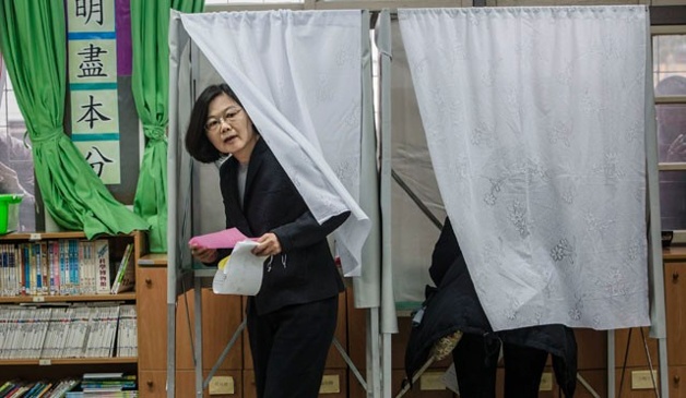 Tsai would be island nation's first female leader