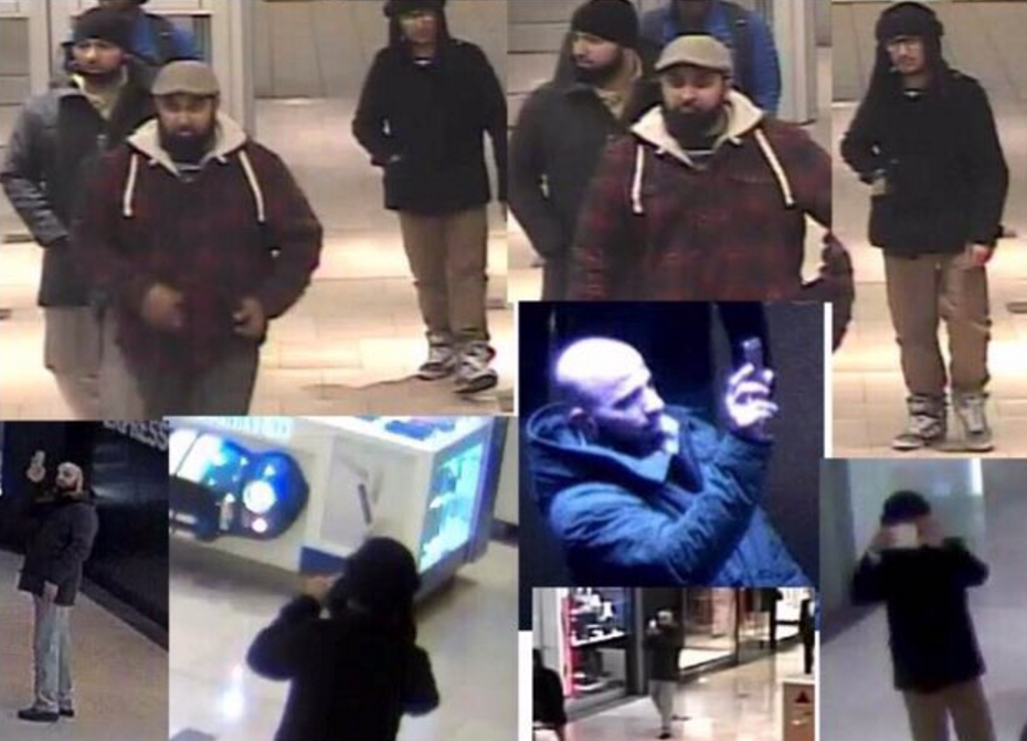 Vancouver Police have gathered of men who entered the Pacific Centre on January 12 and took video of various entrances to the building