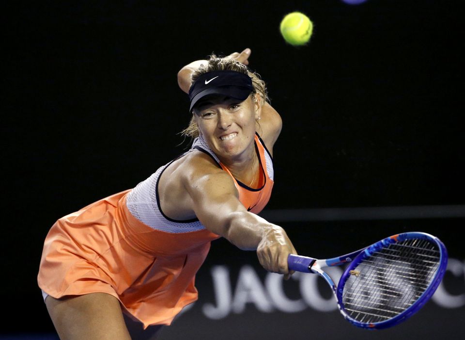 The Latest Sharapova through to Australian Open's 3rd round