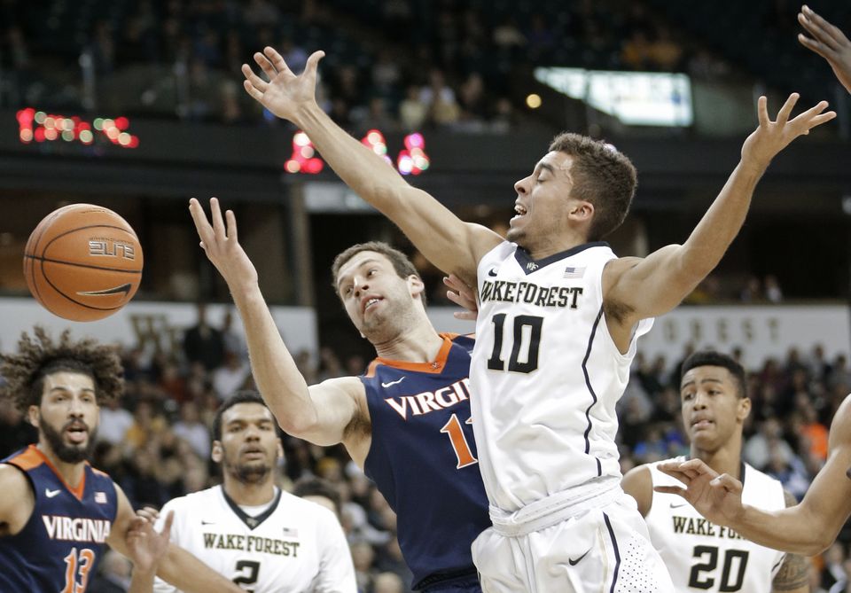 No. 11 Virginia stuns Wake Forest 72-71 on Thompson's late 3