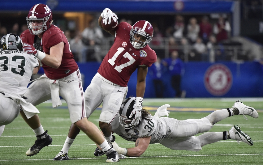 Alabama RB Kenyan Drake calls out Michigan State football via Twitter poll