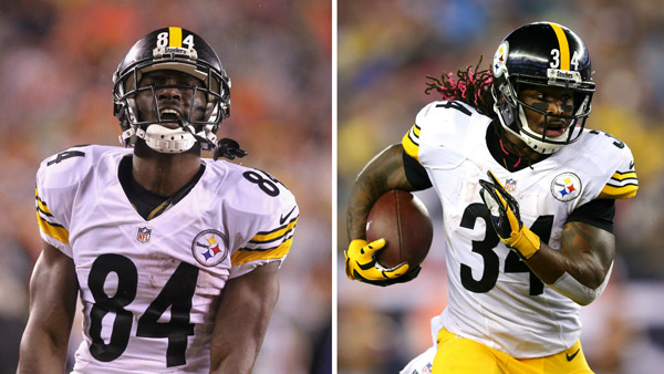 Pittsburgh Steelers receiver Antonio Brown and running back De Angelo Williams will not play against the Broncos in an AFC divisional round playoff game on Sunday Jan. 15 2016 because of injuries