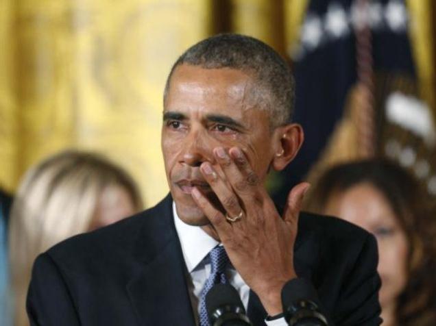 Speaking of U.S. President Barack Obama wiping away tears while unveiling a series of executive actions on guns as he referred to children killed in Connecticut in 2012 his fierce critic and Republican Presidential front-runner Donald Trump conceded that