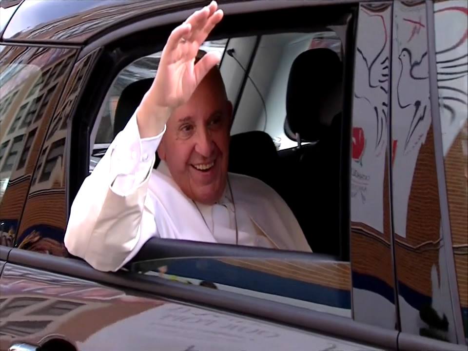 One of the two Fiats used by Pope Francis during his September visit to Philadelphia is going up for auction