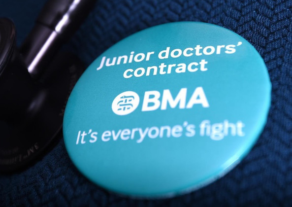 Junior doctors went on strike this morning