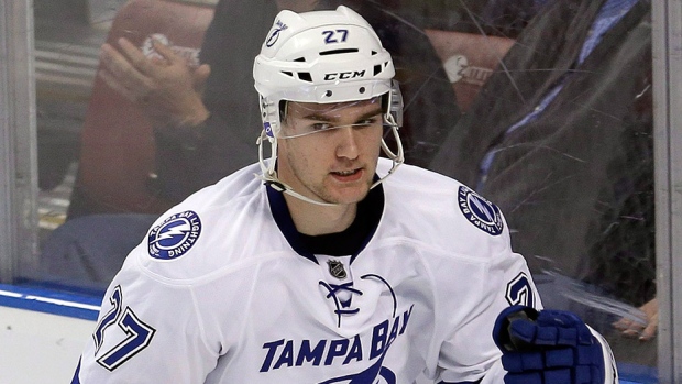 The Lightning's Jonathan Drouin seen here celebrating his game-winning goal against Florida in a Oct. 3 2015 game asked for a trade in November according to his agent Allan Walsh who went public Sunday with a standing request. On Wednesday the L