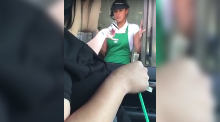 Starbucks customer confronts employee about credit card theft in California