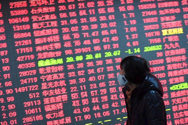 China imposed a ban on large shareholders dumping stock after a 7 per cent fall in the Shanghai Composite on Monday
Corbis