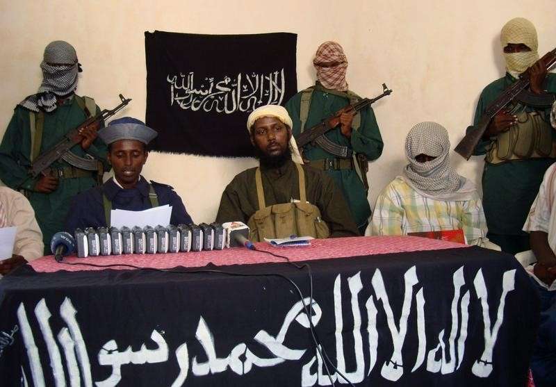 Members of Somalia's al Shabaab Islamist group in a file