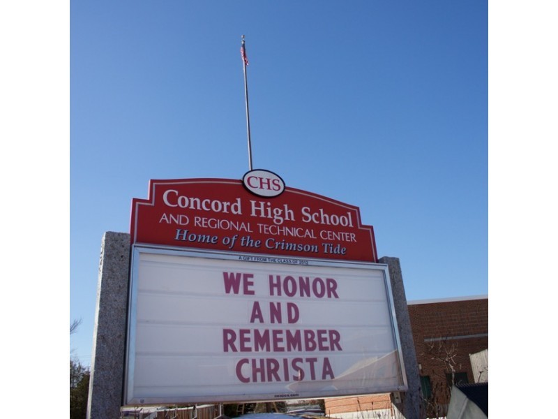 VIDEO Framingham Veterans Bring Flag To NH School Where Mc Auliffe Taught