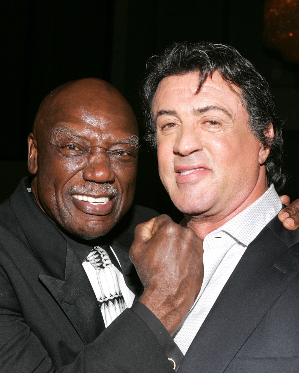 Actors Tony Burton and Sylvester Stallone in 2006