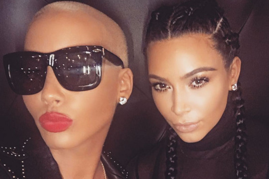 Amber Rose and Kim Kardashian West Instagram