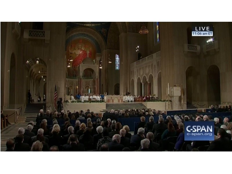 Mourners Gather for Funeral of Late Justice Antonin Scalia