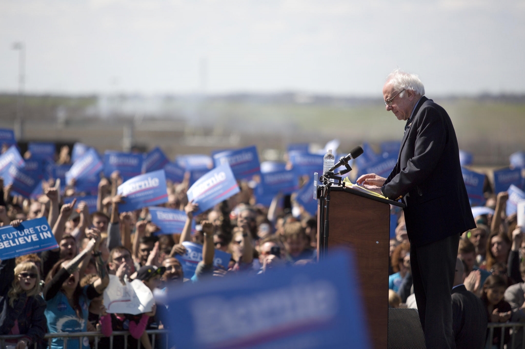 Democratic Sen. from Vermont and Presidential primary candidate Bernie Sanders made an impromptu appearance at CotA in Austin Saturday morning