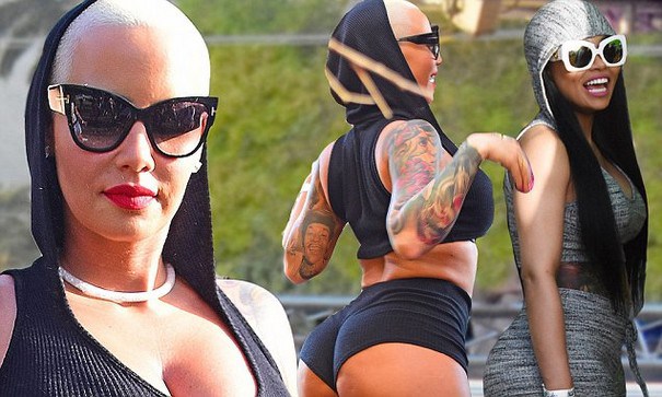 Amber Rose and Blac Chyna bare some serious skin in Trinidad