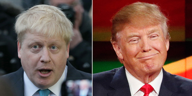 Boris Johnson plays the Old Etonian while Donald Trump is'establishment of the American kind