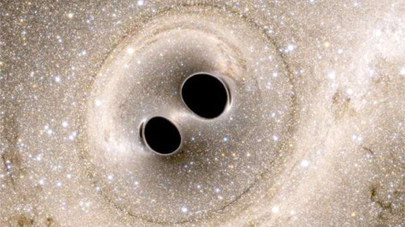 Gravitational waves originated from a system of two black holes