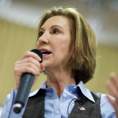 Republican presidential candidate Carly Fiorina speaks at a campaign event in Goffstown N.H. Fiorina exited the 2016 Republican presidential race Wednesday,Feb. 10 2016 after winning praise for her debat