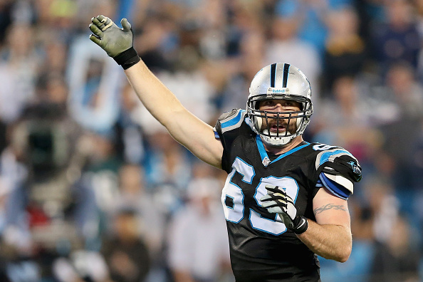 Carolina Panthers defensive end Jared Allen