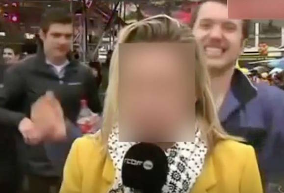 SHOCKING Belgian TV reporter sexually harassed LIVE on TV