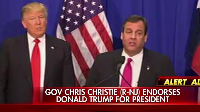 Christie endorses Trump