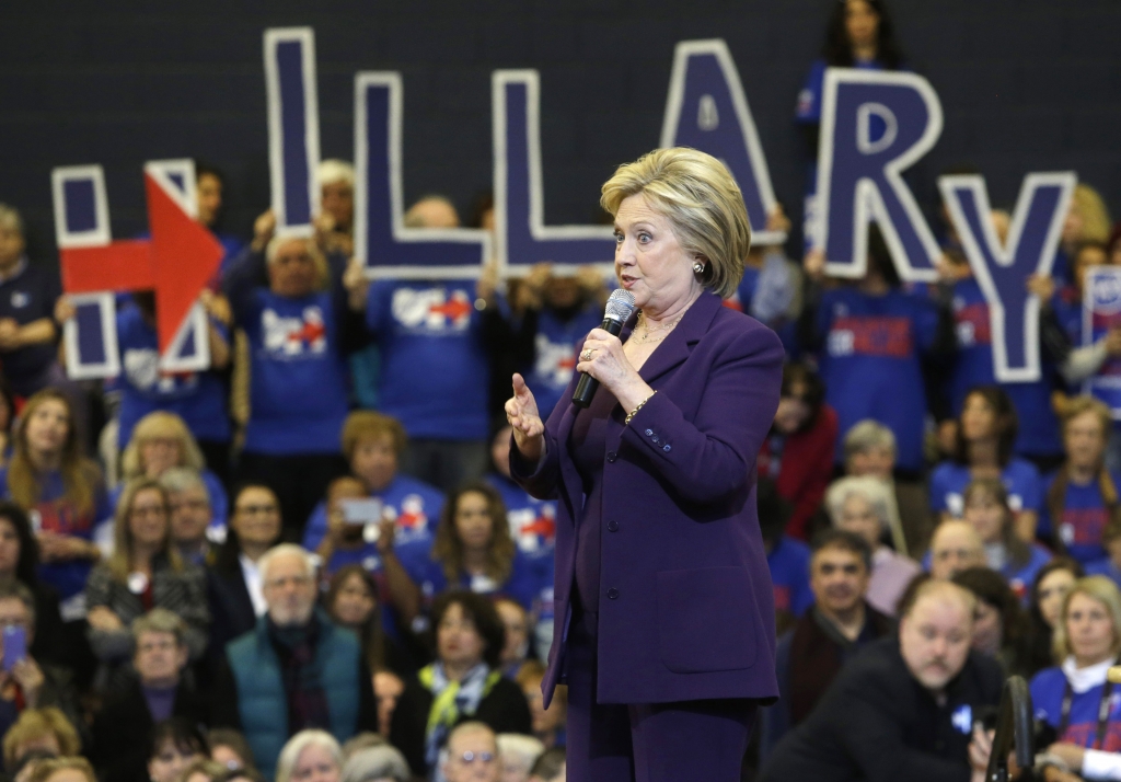 Democratic presidential candidate Hillary Clinton speaks at a campaign event in Nashua N.H. It seems Clinton is having trouble earning the publics trust. As the Democratic presidential contest hurtles toward the New Ha