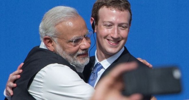 Indian Prime Minister Narendra Modi and Mark Zuckerberg shared a hug last summer