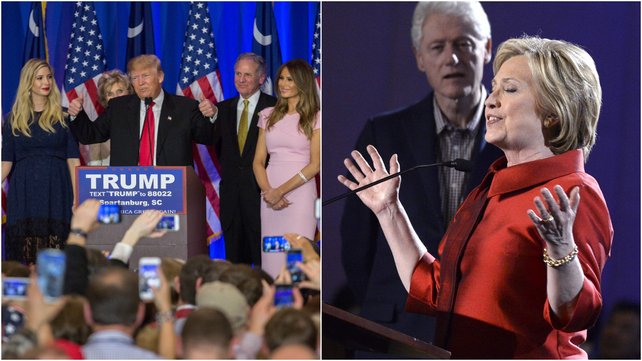 Donald Trump and Hillary Clinton solidified their positions as the front-runners to win their parties&#39 respective nominations