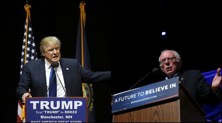 Donald Trump and Bernie Sanders won the respective Republican and Democratic primaries in New Hampshire