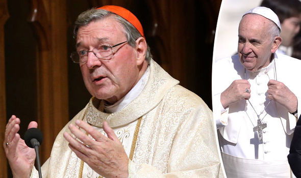 Cardinal George Pell and Pope Francis