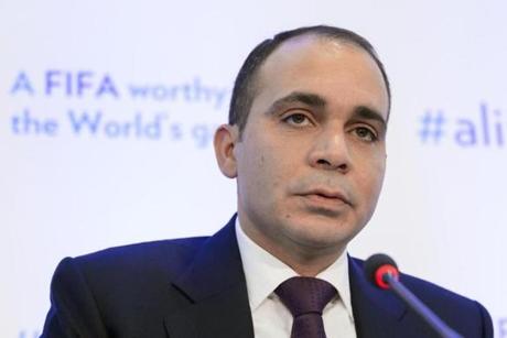 FIFA presidential contender Prince Ali bin al-Hussein