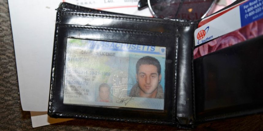 A wallet containing the drivers license for Tamerlan Tsarnaev is seen in a still handout image entered as evidence in the trial of Boston Marathon bombing suspect Dzhokhar Tsarnaev provided by the U.S. Attorney's Office in Boston Massachusetts on Mar