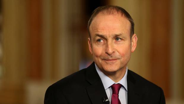 Fianna Fail leader Micheal Martin attends the general election 2016 count at City Hall in Cork