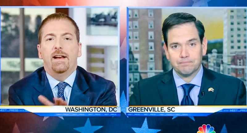 NBC's Chuck Todd speaks to Marco Rubio