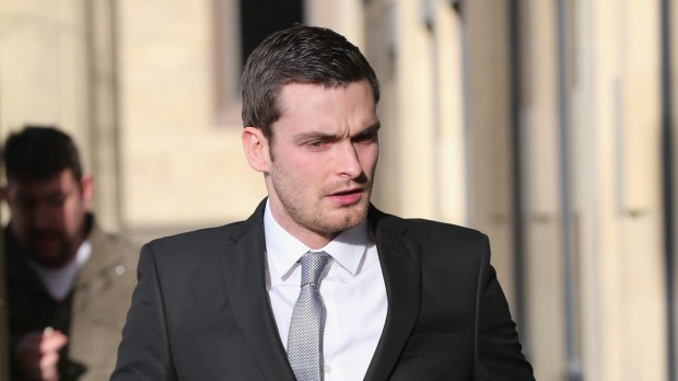 Adam Johnson arrives at Bradford Crown Court