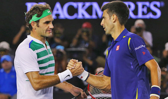 Roger Federer and Novak Djokovic