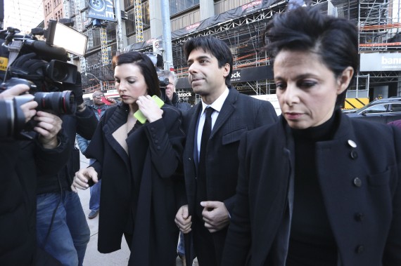 Ghomeshi arrives with his lawyer Marie Henein on the first day of his trial at Old City Hall court