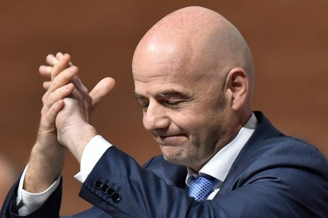 New FIFA president Gianni Infantino reacts after winning the FIFA presidential election during the extraordinary FIFA Congress in Zurich