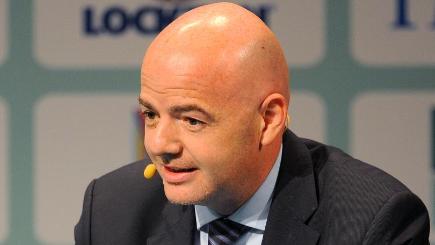 New FIFA president Gianni Infantino has performed his first official duty