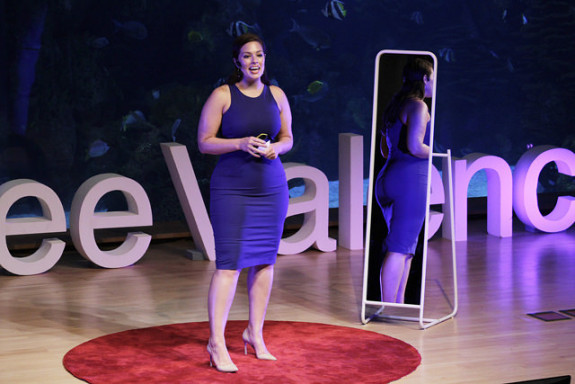 Plus-Size-Model-Ashley-Graham-Shares-Body-Positive-Affirmations-In-TED-Talk-575x384