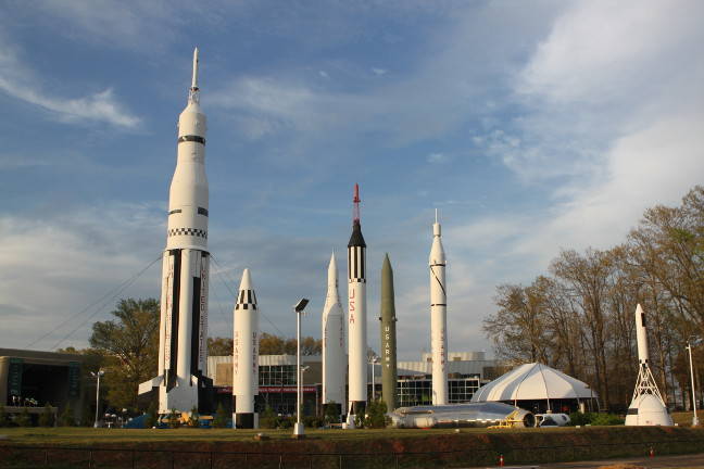 Rocket park in Huntsville AL