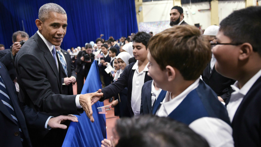 Obama first-time US mosque visit expected