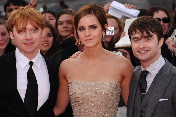 'Harry Potter actors Rupert Grint Emma Watson and Daniel Radcliffe