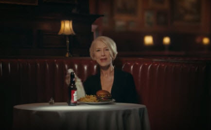 Helen Mirren Budweiser Superbowl commercial