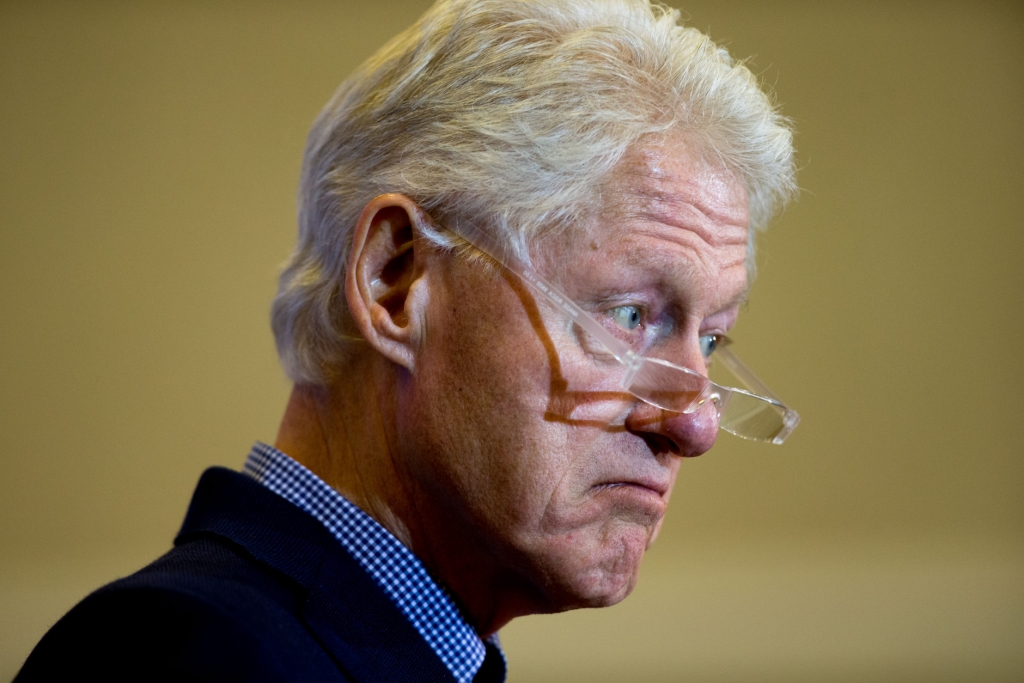 Former President Bill Clinton speaks during a campaign stop for his wife Democratic presidential candidate Hilary Clinton at Hotel Julien in Dubuque Iowa Thursday Jan. 7 2016